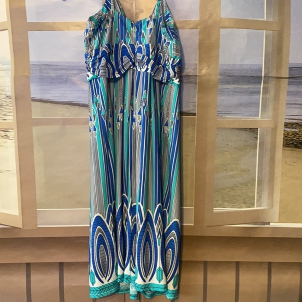 Rubber Ducky‎ beautiful Jewel tone halter dress - Picture 4 of 6